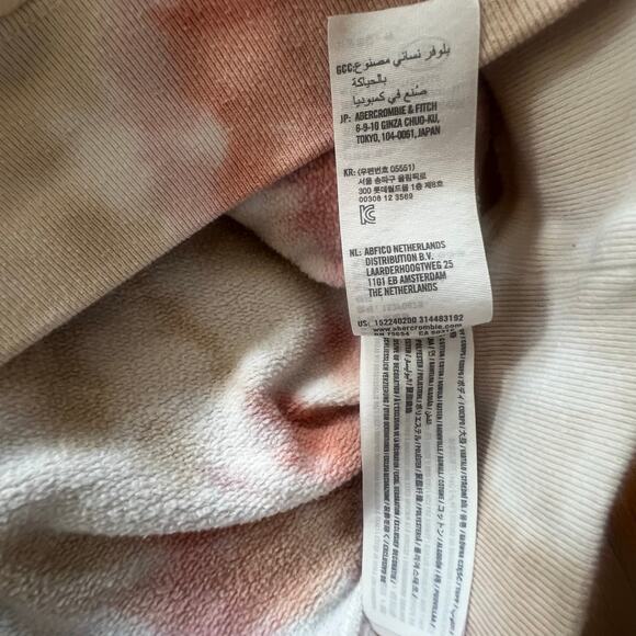 Abercrombie & Fitch Tie Dye Oversized Crewneck Sweatshirt | Women's Large - Picture 4 of 4